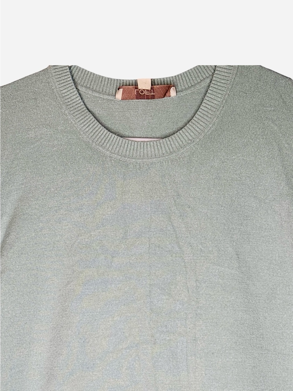 LOFT Green Ribbed Crew Neck Knit Sweater Medium